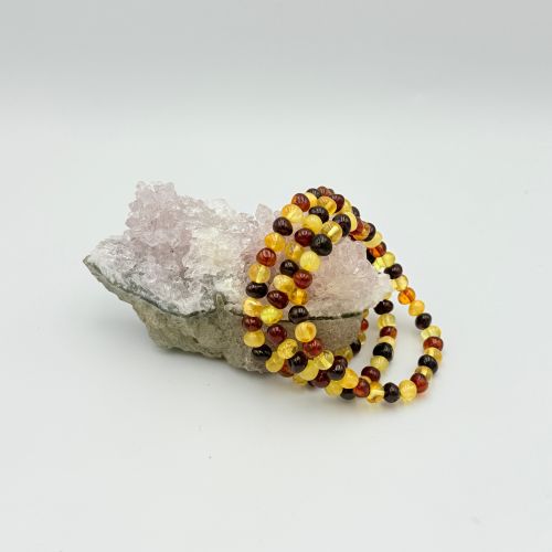 Barnsteenarmband kogel
