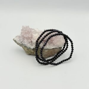 Goudsteen blauw kogel armband 4 mm