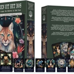 Dieren uit het bos affirmatiekaarten