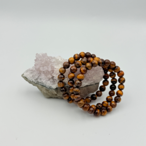 Tijgeroog kogel 8 mm armband
