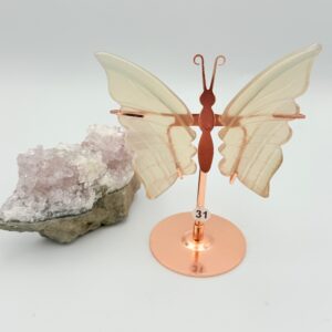 Fluoriet vlinder rose goud