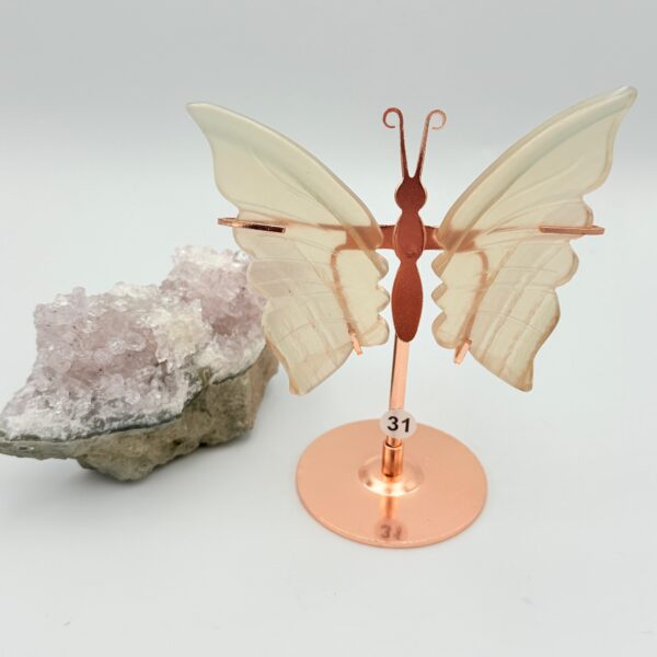 Fluoriet vlinder rose goud
