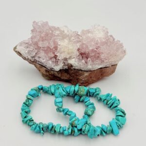 Kinderarmband blauwe turquoise split