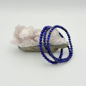 Lapis Lazuli kogelarmband 4 mm
