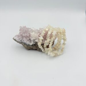 Witte maansteen splitarmband
