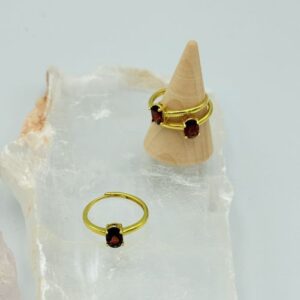 Granaat ring goud