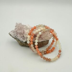 Mix maansteen armband 6 mm