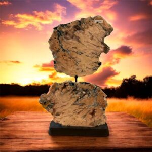 Roze amethist op standaard