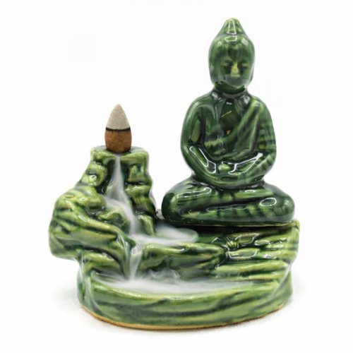 Wierook brander Mediterende Boeddha Wierook brander Mediterende Boeddha