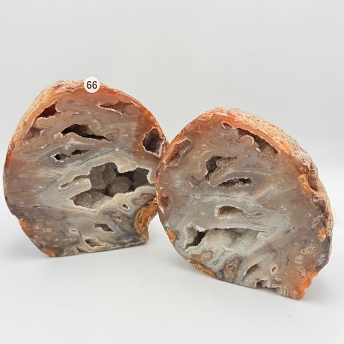 Agaat op standvlak setje