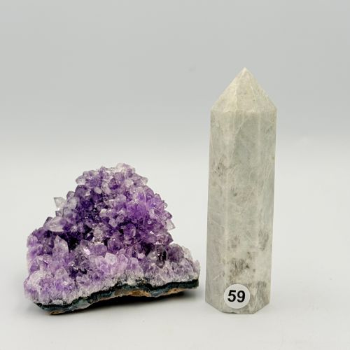 Toren Obelisk labradoriet witte maansteen