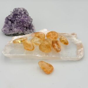 Trommelsteen gebrande amethist a kwaliteit