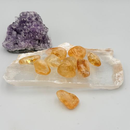 Trommelsteen gebrande amethist a kwaliteit Trommelsteen gebrande amethist a kwaliteit