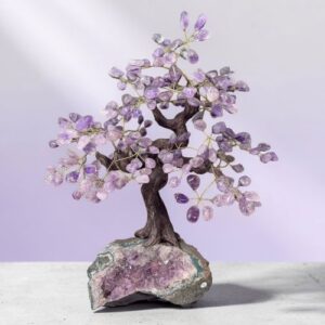 Amethist edelsteenboom groot 43 cm 14