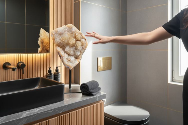 Edelstenen in je interieur badkamer