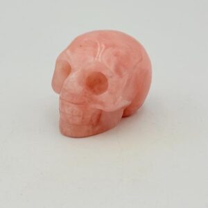 Carving skull rozenkwarts