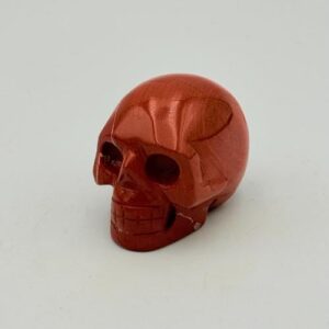 skull carving Rode Jaspis