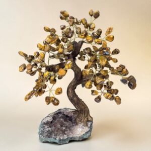 Tijgeroog edelsteen boom 35 cm nr 3