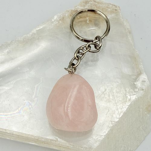 Sleutelhanger rozenkwarts