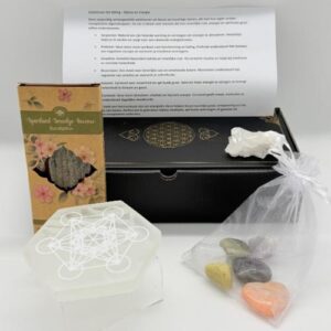 Complete Edelstenen Set met Metatron’s Cube & Healing Kristallen