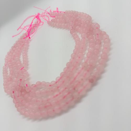 Rozenkwarts Kralensnoer 6 mm – Edelsteen Kralen Streng 38 cm