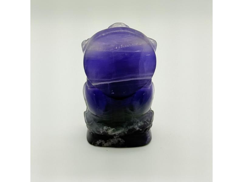Fluoriet Ganesha (focus, balans, inzicht en geluk) Ca 9.1 cm