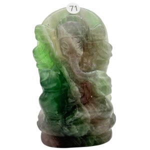 Fluoriet Ganesha - focus, balans Ca 10.5 cm