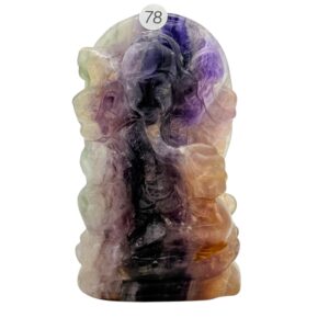 Fluoriet Ganesha - focus, balans Ca 10.5 cm