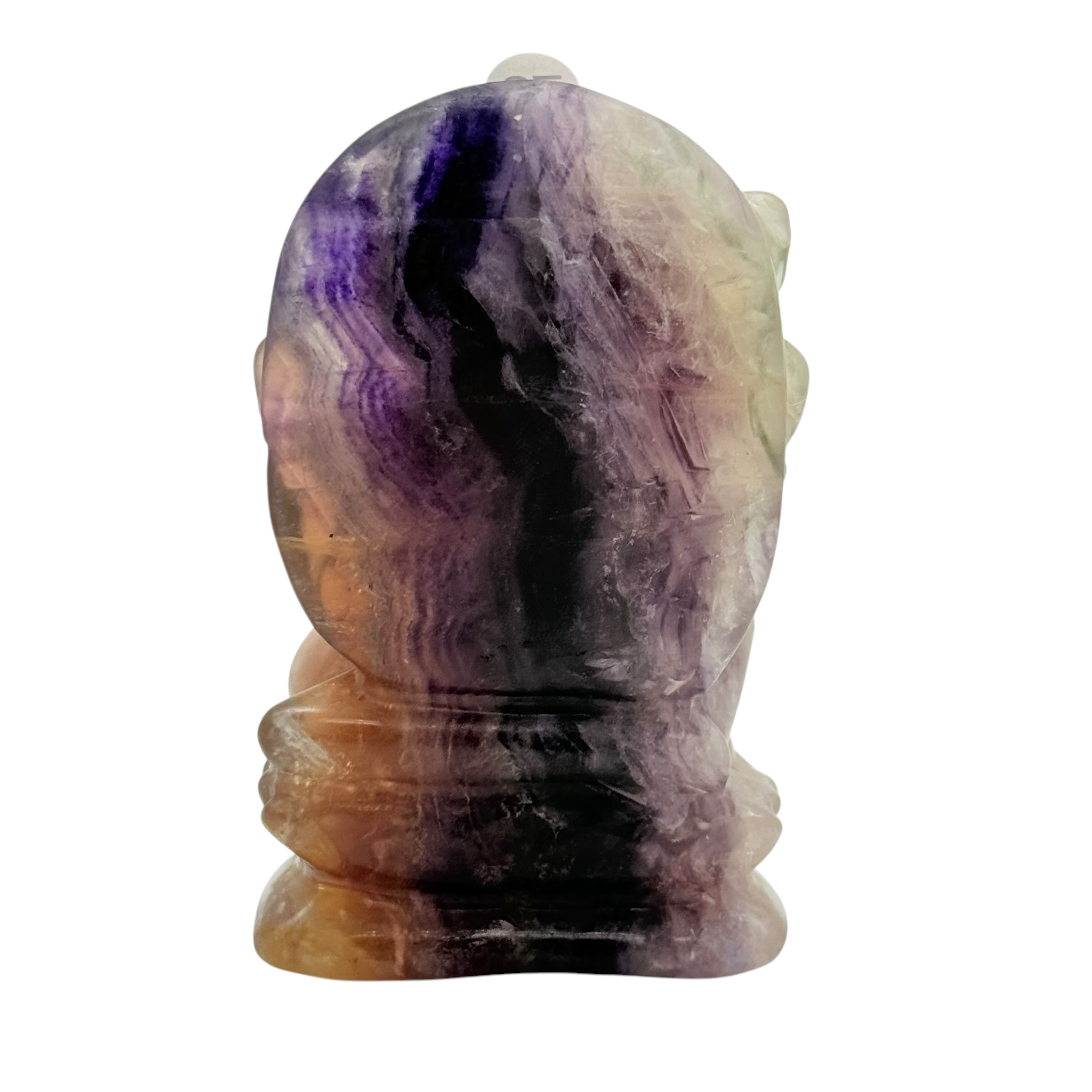 Fluoriet Ganesha - focus, balans Ca 10.5 cm