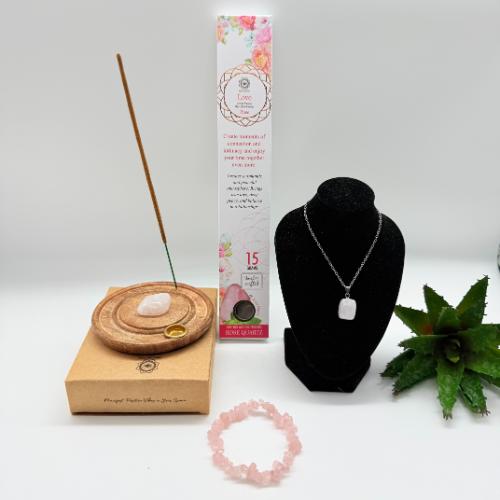 Cadeauset Beter voor Jezelf Zorgen – Rozenkwarts