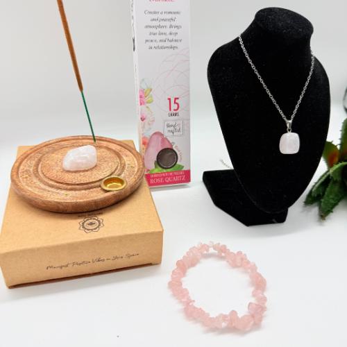 Cadeauset Beter voor Jezelf Zorgen – Rozenkwarts