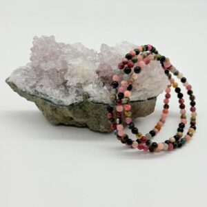 Toermalijn Mix Kogelarmband 4 mm - Bescherming