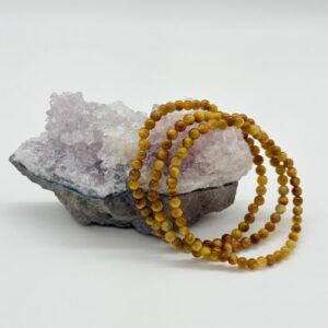 Gele Tijgeroog Armband 4 mm | Unieke Edelsteen Armband