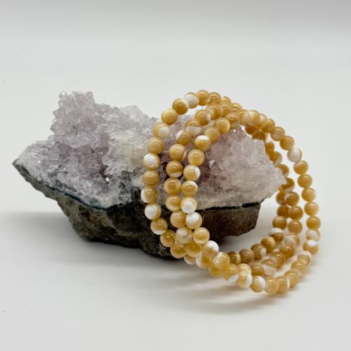 Shell Stone Kogelarmband 4 - 6 mm