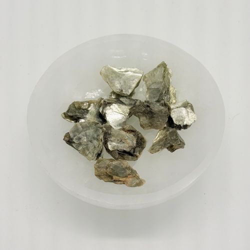 Mica trommelsteen ruw
